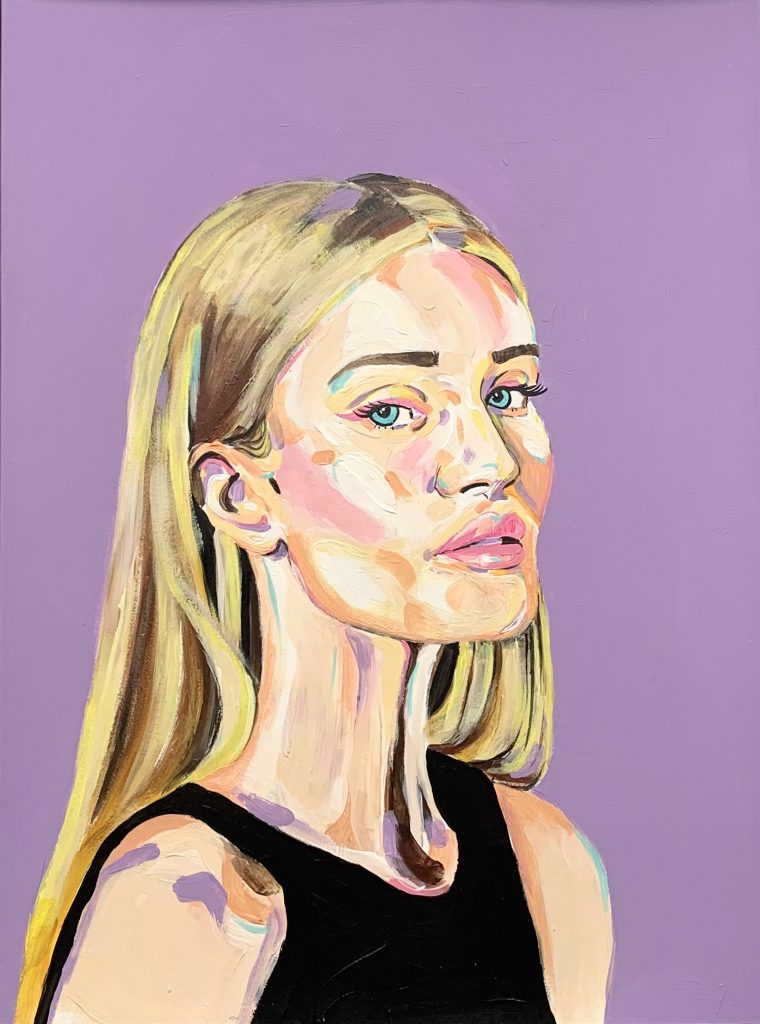 Malowany portret kobiety