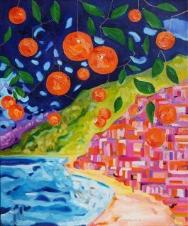 Obraz olejny na płótnie 60×50 cm – Oranges from Amalfi Coast (Widok 21)